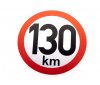 Samolepka rychlost 130 km, průměr 150 mm                                                                                                                                                                                                                       